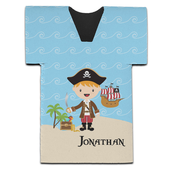 Custom Pirate Scene Jersey Bottle Cooler (Personalized)