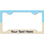 Pirate Scene License Plate Frame - Style C (Personalized)