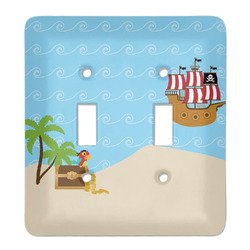 Pirate Scene Light Switch Cover (2 Toggle Plate)