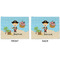 Pirate Scene Linen Placemat - APPROVAL (double sided)