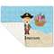 Pirate Scene Linen Placemat - Folded Corner (single side)