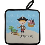 Pirate Scene Pot Holder w/ Name or Text