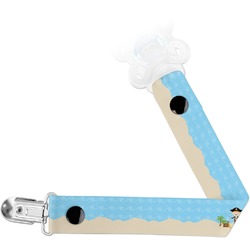 Pirate Scene Pacifier Clip (Personalized)