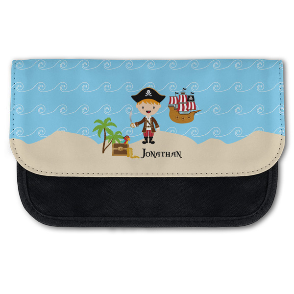 Custom Pirate Scene Canvas Pencil Case w/ Name or Text