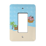 Pirate Scene Rocker Style Light Switch Cover - Single Switch