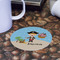 Pirate Scene Round Paper Coaster - Front