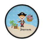 Pirate Scene Iron On Round Patch w/ Name or Text