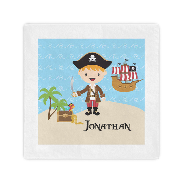 Custom Pirate Scene Cocktail Napkins (Personalized)