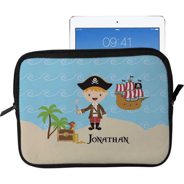 Custom Pirate Scene Tablet Case / Sleeve - Large (Personalized)