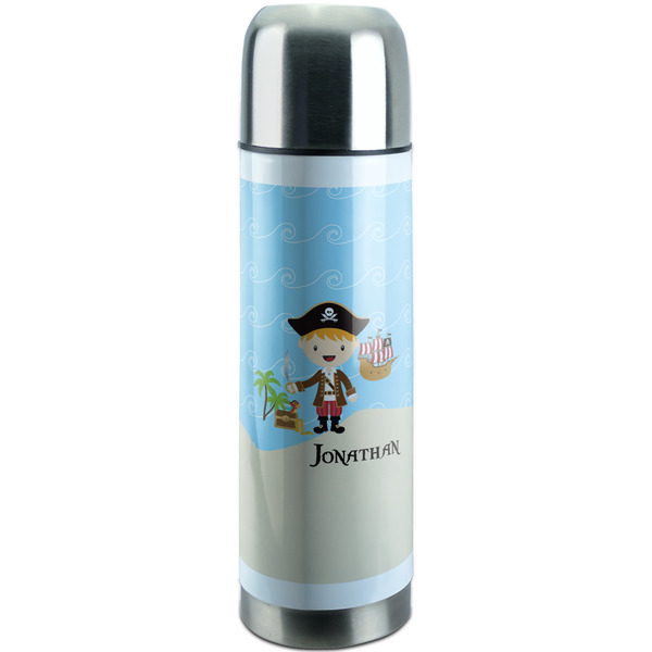 Custom Pirate Scene Stainless Steel Thermos (Personalized)