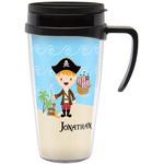 Pirate Scene Acrylic Travel Mug with Handle (Personalized)