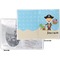 Pirate Scene Vinyl Passport Holder - Flat Front and Back