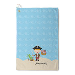 Pirate Scene Waffle Weave Golf Towel (Personalized)