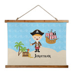 Pirate Scene Wall Hanging Tapestry - Wide (Personalized)