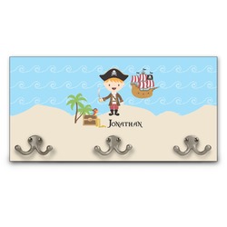 Pirate Scene Wall Mounted Coat Rack (Personalized)