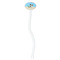 Pirate Scene White Plastic 7" Stir Stick - Oval - Single Stick