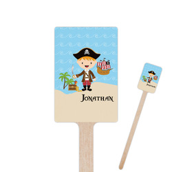 Pirate Scene Rectangle Wooden Stir Sticks (Personalized)