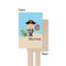 Pirate Scene Wooden 6.25" Stir Stick - Rectangular - Single - Front & Back