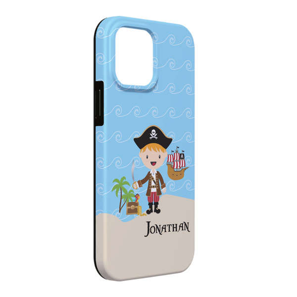 Custom Pirate Scene iPhone Case - Rubber Lined - iPhone 13 Pro Max (Personalized)