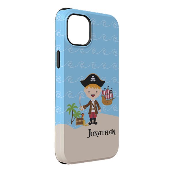 Custom Pirate Scene iPhone Case - Rubber Lined - iPhone 14 Pro Max (Personalized)