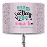 Nursing Quotes 16" Drum Lamp Shade - Poly-film (Personalized)