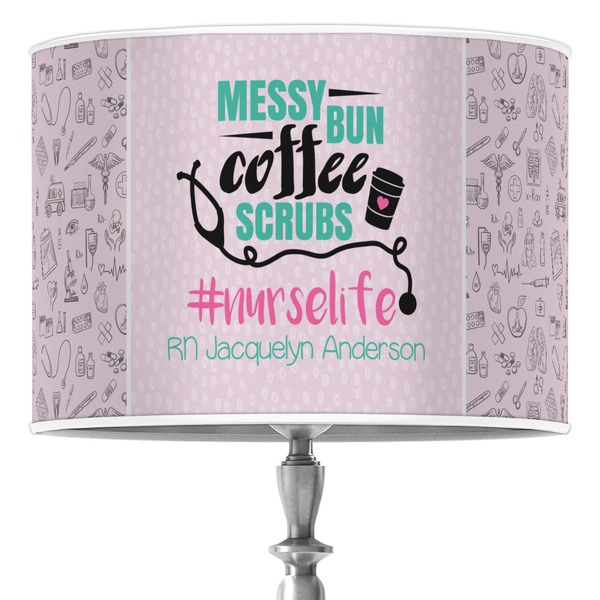 Custom Nursing Quotes 16" Drum Lamp Shade - Poly-film (Personalized)