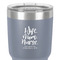 Nursing Quotes 30 oz Stainless Steel Ringneck Tumbler - Grey - Close Up