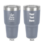 Nursing Quotes 30 oz Stainless Steel Tumbler - Grey - Double-Sided (Personalized)