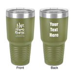 Nursing Quotes 30 oz Stainless Steel Tumbler - Olive - Double-Sided (Personalized)