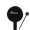 Nursing Quotes Black Plastic 7" Stir Stick - Round - Closeup