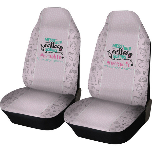 Custom Nursing Quotes Car Seat Covers (Set of Two) (Personalized)