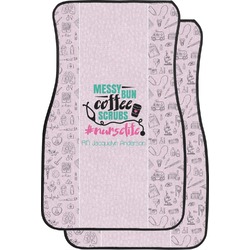 Nursing Quotes Car Floor Mats (Front Seat) (Personalized)