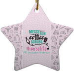 Nursing Quotes Star Ceramic Ornament w/ Name or Text