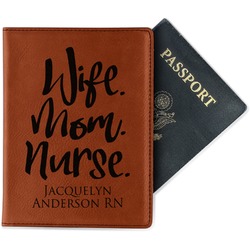 Nursing Quotes Passport Holder - Faux Leather (Personalized)