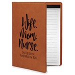 Nursing Quotes Leatherette Portfolio with Notepad - Small - Single Sided (Personalized)