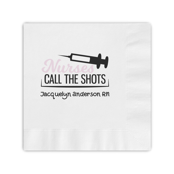 Custom Nursing Quotes Coined Cocktail Napkins (Personalized)