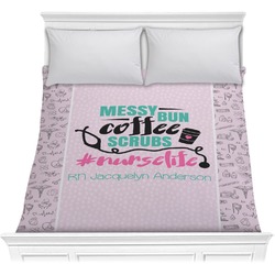 Nursing Quotes Comforter - Full / Queen (Personalized)