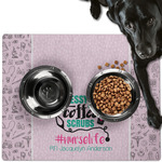 Nursing Quotes Dog Food Mat - Large w/ Name or Text