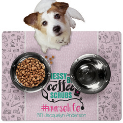 Nursing Quotes Dog Food Mat - Medium w/ Name or Text