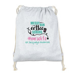 Nursing Quotes Drawstring Backpack - Sweatshirt Fleece - Single Sided (Personalized)