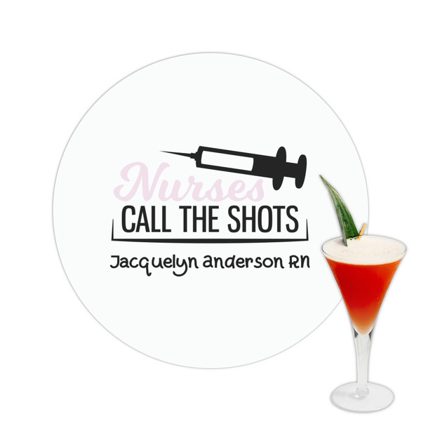 Custom Nursing Quotes Printed Drink Topper -  2.5" (Personalized)