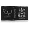 Nursing Quotes Leather Binder - 1" - Black- Back Spine Front View