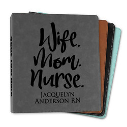Nursing Quotes Leather Binder - 1" (Personalized)