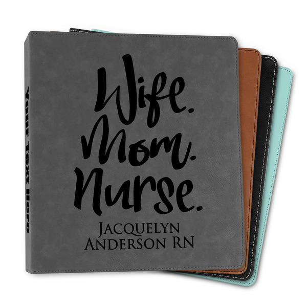 Custom Nursing Quotes Leather Binder - 1" (Personalized)