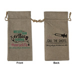 Nursing Quotes Large Burlap Gift Bag - Front & Back (Personalized)