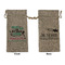 Nursing Quotes Large Burlap Gift Bags - Front & Back