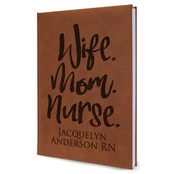 Nursing Quotes Leather Sketchbook - Large - Double Sided (Personalized)