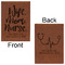 Nursing Quotes Leatherette Sketchbooks - Large - Double Sided - Front & Back View