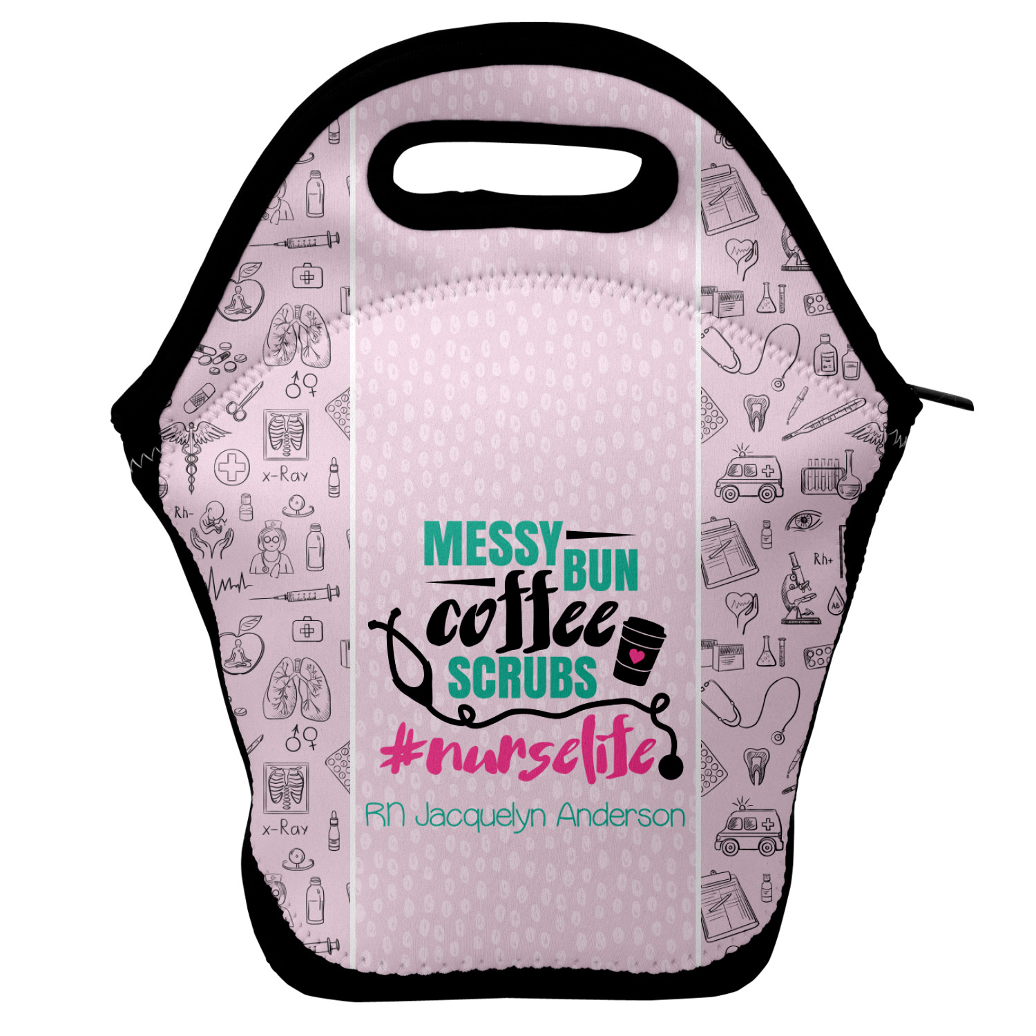 Personalized nurse 2024 lunch bags