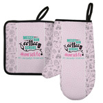 Nursing Quotes Left Oven Mitt & Pot Holder Set w/ Name or Text